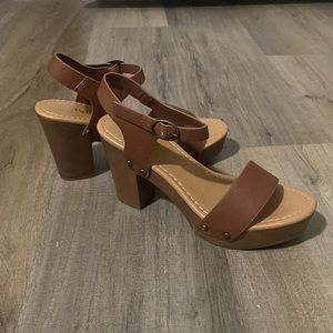 Brown heels